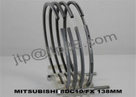 Industri 8DC10 Mesin Piston Rings / Cincin Piston Gesekan Rendah Untuk Mitsubishi