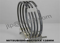 Industri 8DC10 Mesin Piston Rings / Cincin Piston Gesekan Rendah Untuk Mitsubishi