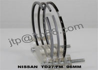 Chromium Menanam TD27 Mesin Piston Rings 12033-37N10 / Nissan Bagian-bagian Mesin
