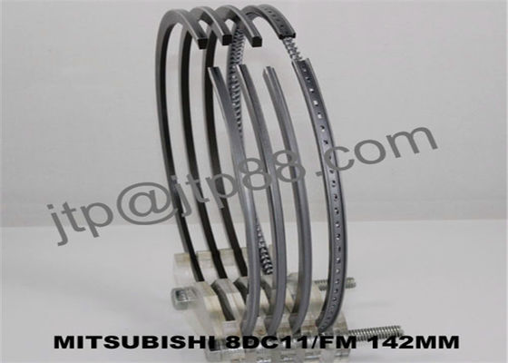 Mesin piston dan ring piston Mitsubishi 8DC11 ME090586 / 999990 142 * 3.306 * 3 * 3 * 5